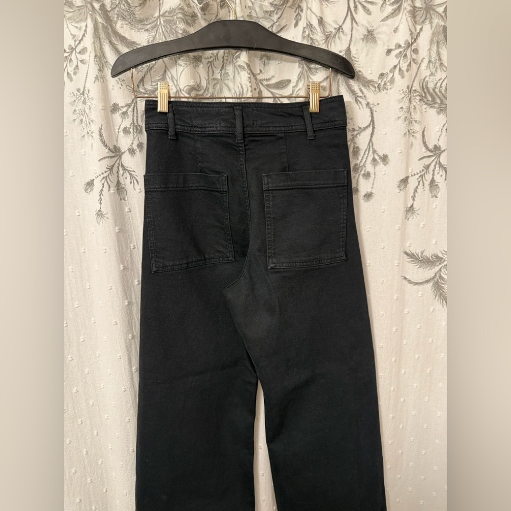 Zara Black Wide-Leg Pants - Picture 5 of 6